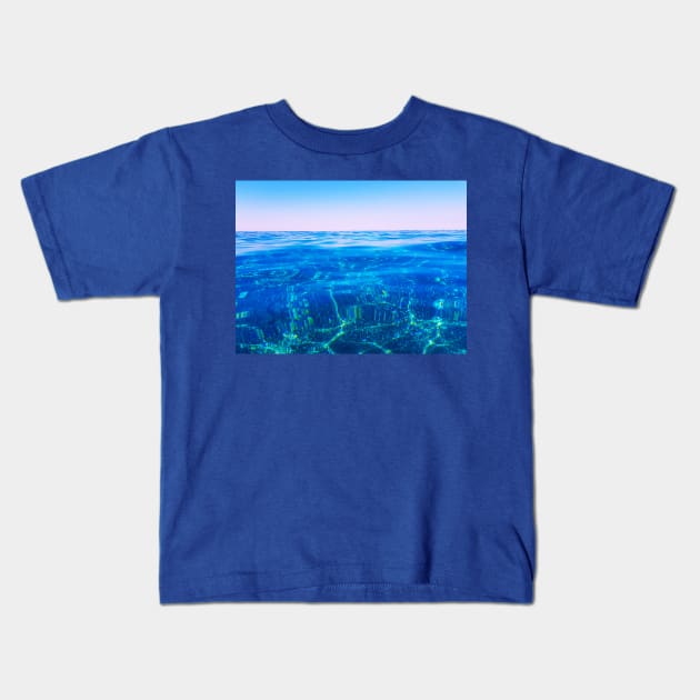 Sea Horizon Kids T-Shirt by Kate-P-